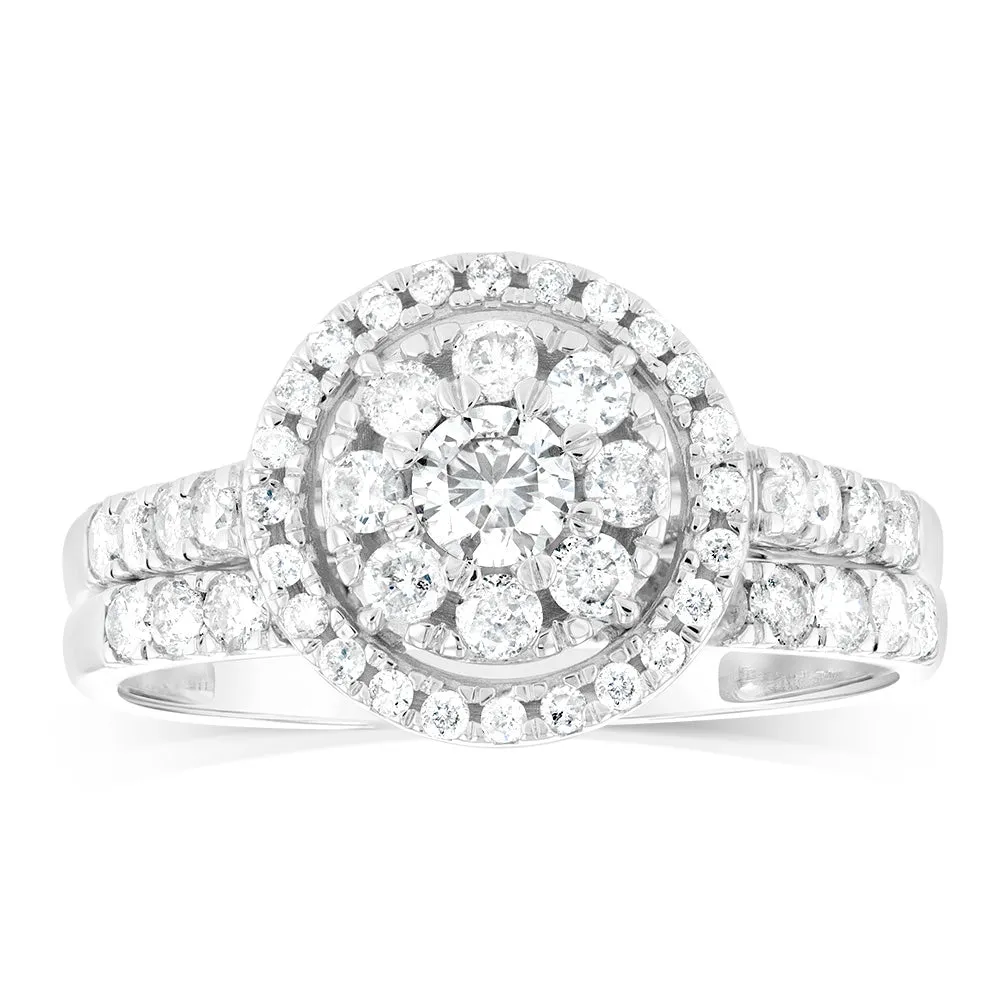 1 Carat Diamond Ring in 9ct White Gold Shiels