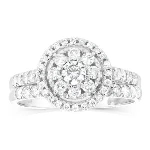 1 Carat Diamond Ring in 9ct White Gold Shiels
