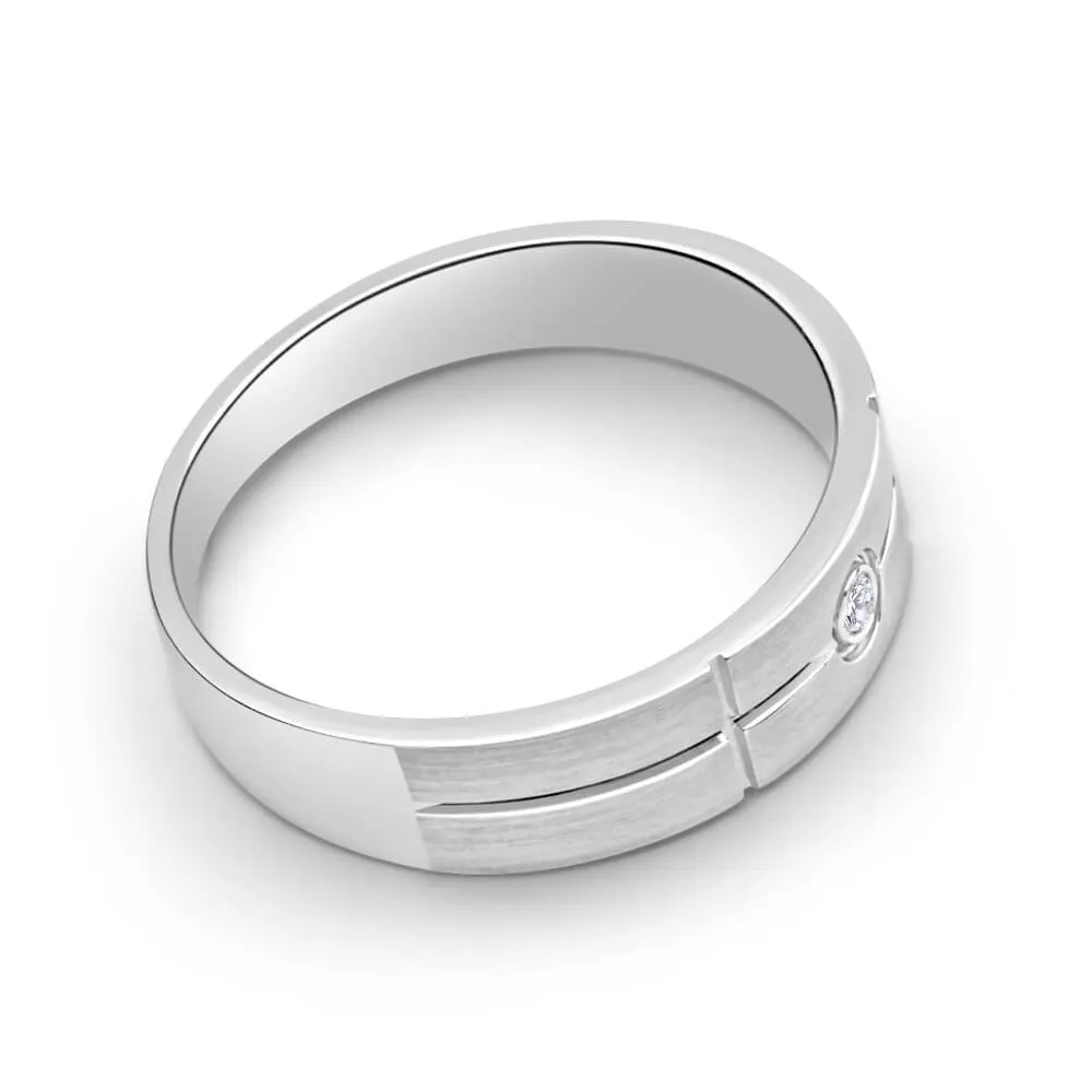 1 Diamond Ring in Sterling Silver Shiels