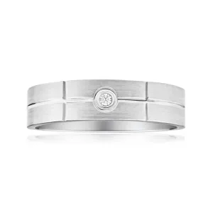 1 Diamond Ring in Sterling Silver Shiels