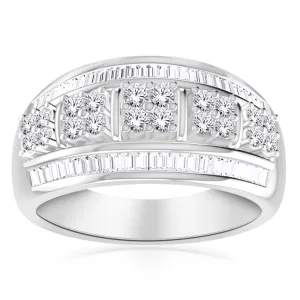 10ct White Gold 1 Carat Diamond Dress Ring Shiels