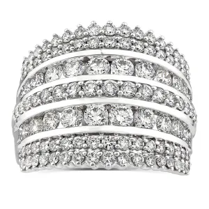 10ct White Gold Luminesce Lab Grown 2.45 Carat Diamond Ring SIZE N Shiels