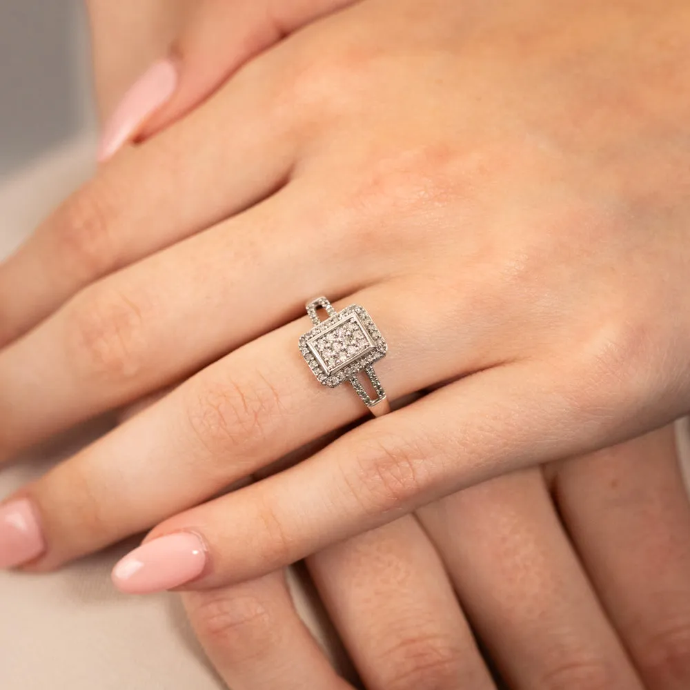 1/3 Carat Diamond Ring in 10ct White Gold Shiels