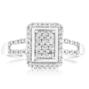 1/3 Carat Diamond Ring in 10ct White Gold Shiels