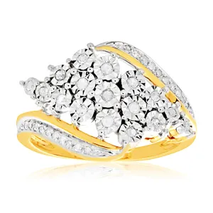 1/5 Carat Diamond Ring in 9ct Yellow Gold Shiels