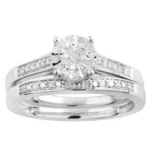 1/5 Carat Diamond Ring in Sterling Silver Shiels