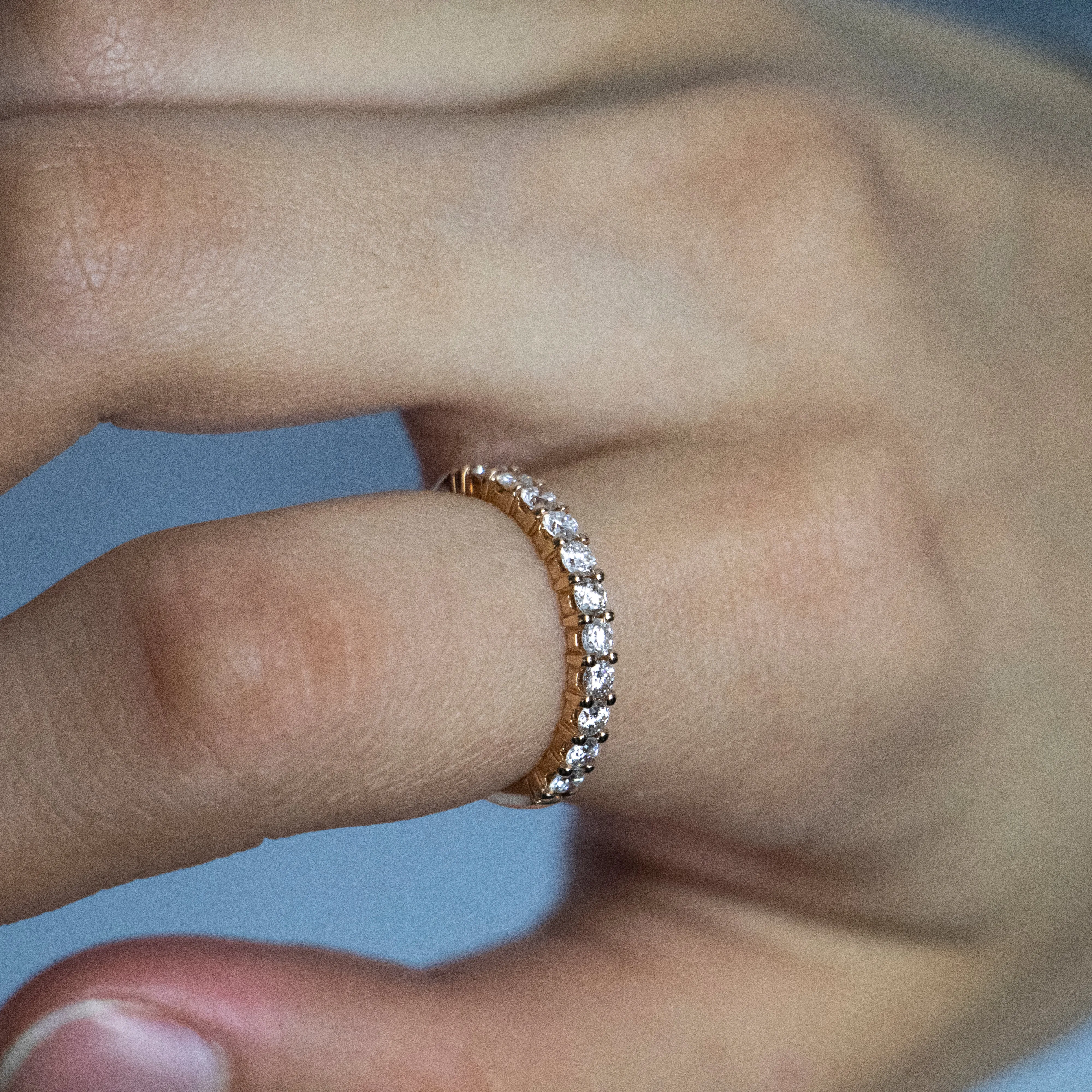 18ct Rose Gold Ring With 1/2 Carats Of Diamonds Shiels