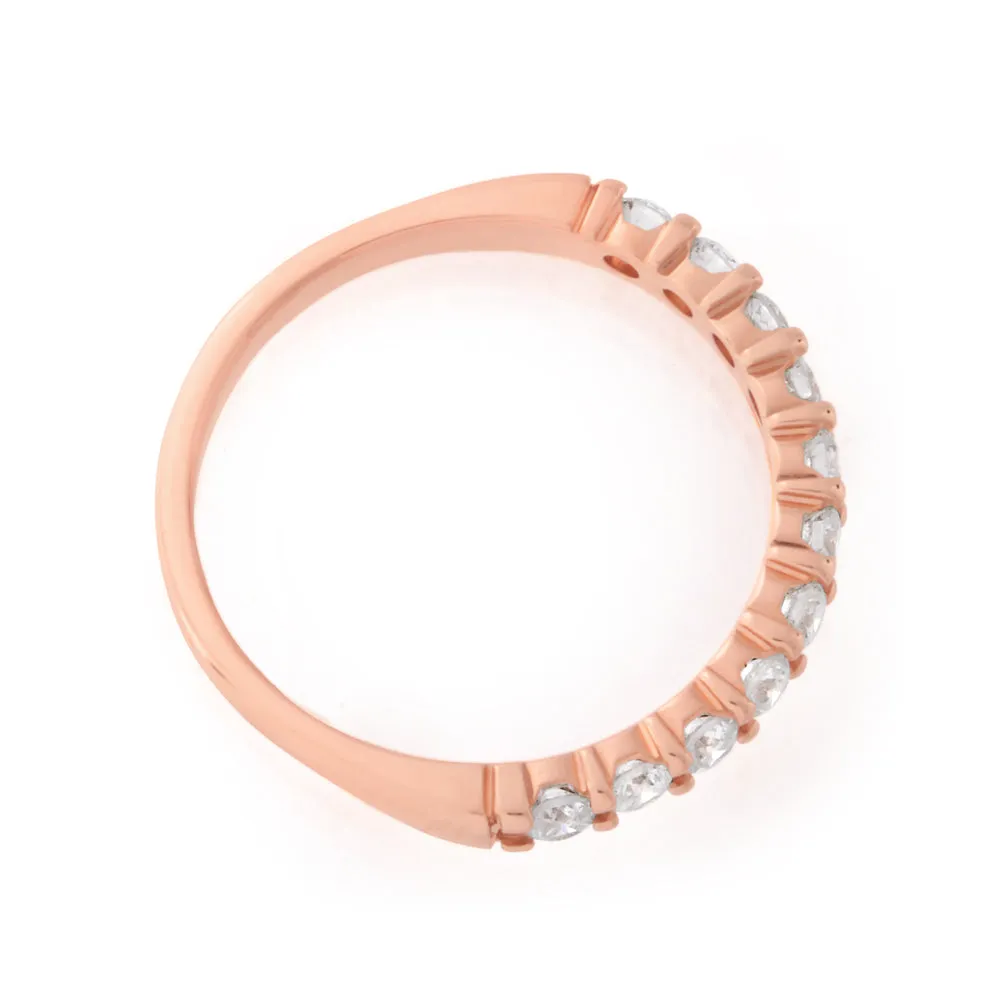 18ct Rose Gold Ring With 1/2 Carats Of Diamonds Shiels