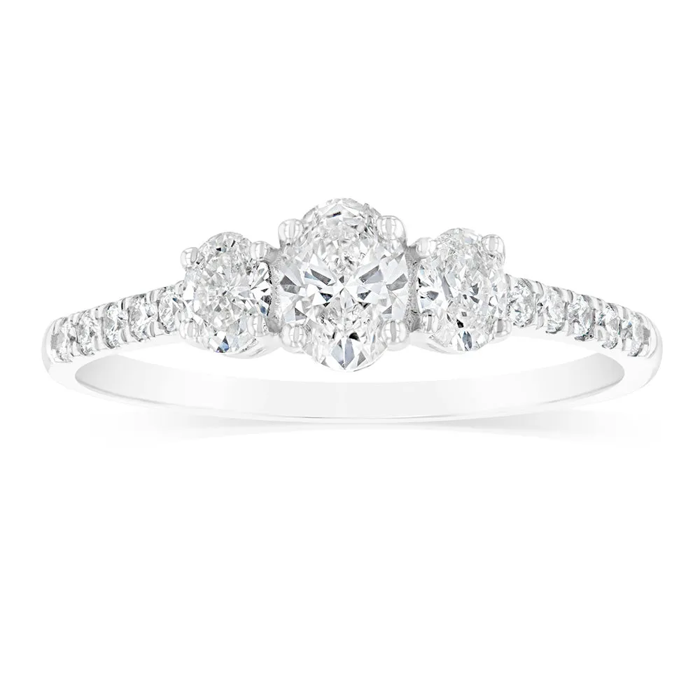 18ct White Gold 0.6 Carat Diamond Claw Solitaire Ring Shiels