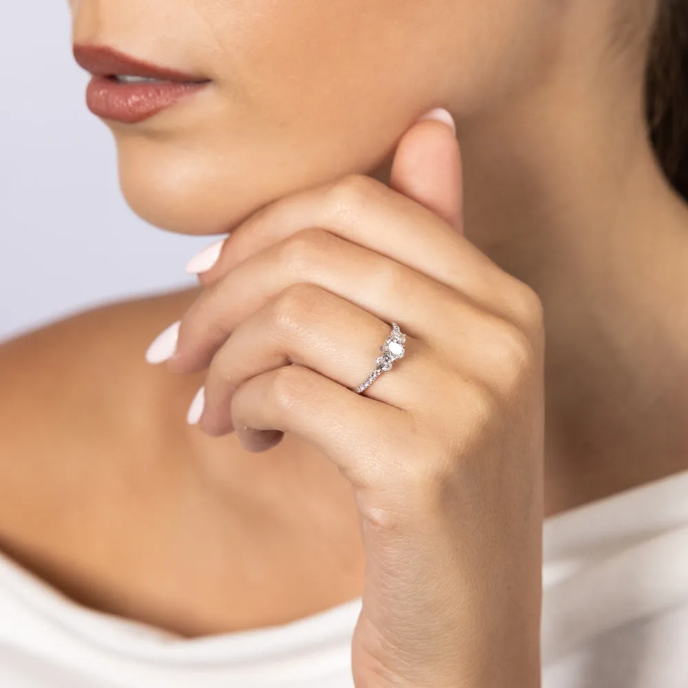 18ct White Gold 0.6 Carat Diamond Claw Solitaire Ring Shiels