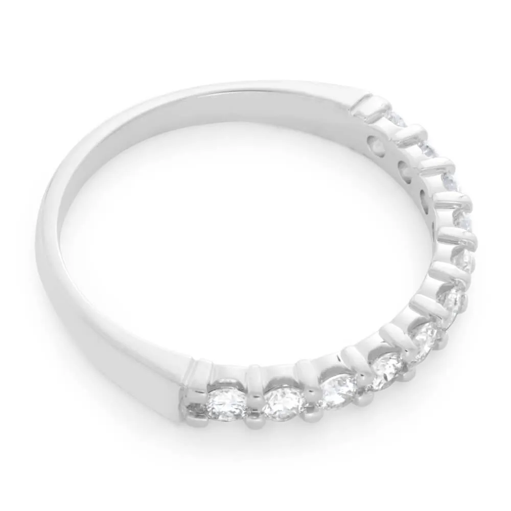 18ct White Gold Ring With 1/2 Carat Diamonds Shiels