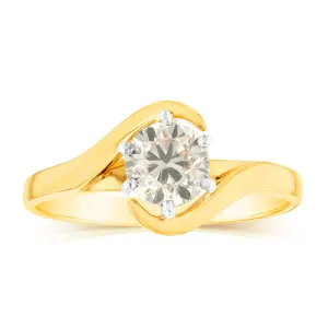 18ct Yellow Gold 1 Carat Australian Diamond Solitaire Ring Shiels