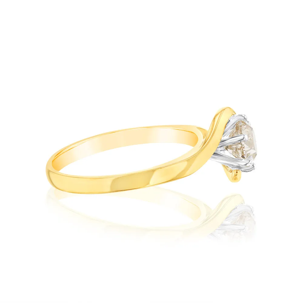 18ct Yellow Gold 1 Carat Australian Diamond Solitaire Ring Shiels