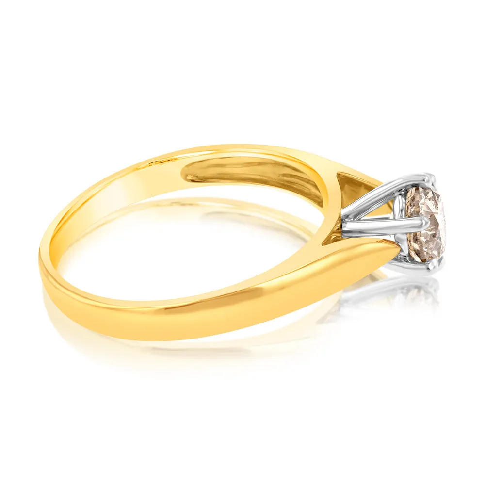 18ct Yellow Gold 1 Carat Australian Diamond Solitaire Shiels