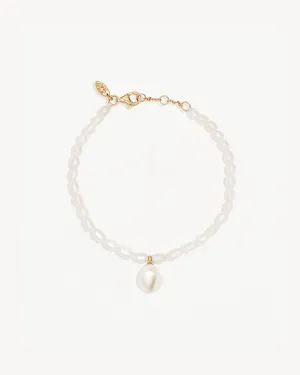 18k Gold Vermeil Forever Moments Pearl Bracelet Bycharlotte