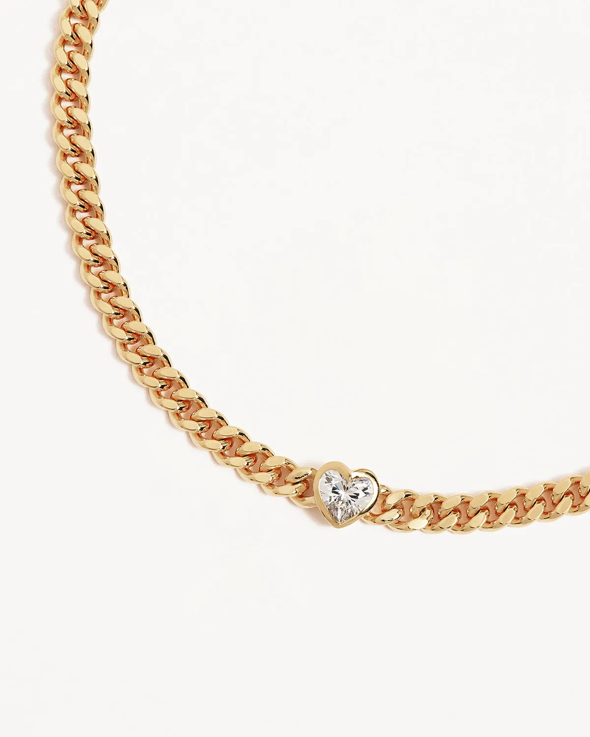 18k Gold Vermeil Radiant Heart Engravable Curb Bracelet Bycharlotte