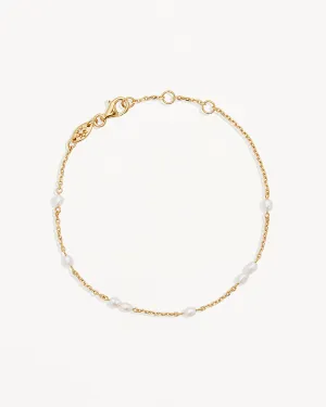 18k Gold Vermeil Serene Dreams Pearl Bracelet Bycharlotte
