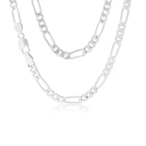 45cm Sterling Silver 200 Gauge Figaro 1:3 Chain Shiels