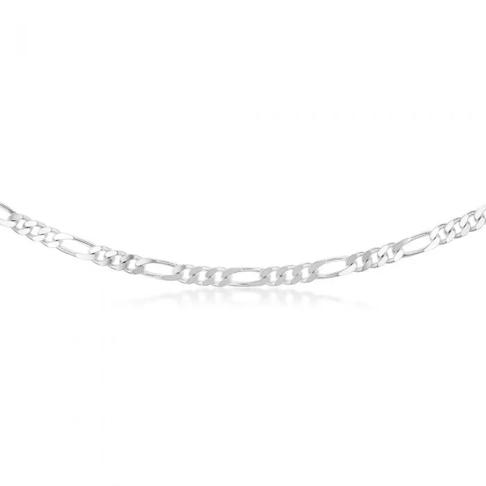 55cm Sterling Silver Figaro 1:3 Chain Shiels