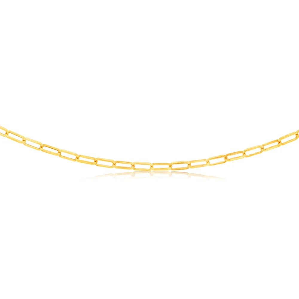 9 Carat Silverfilled Long Belcher 45cm Chain Shiels