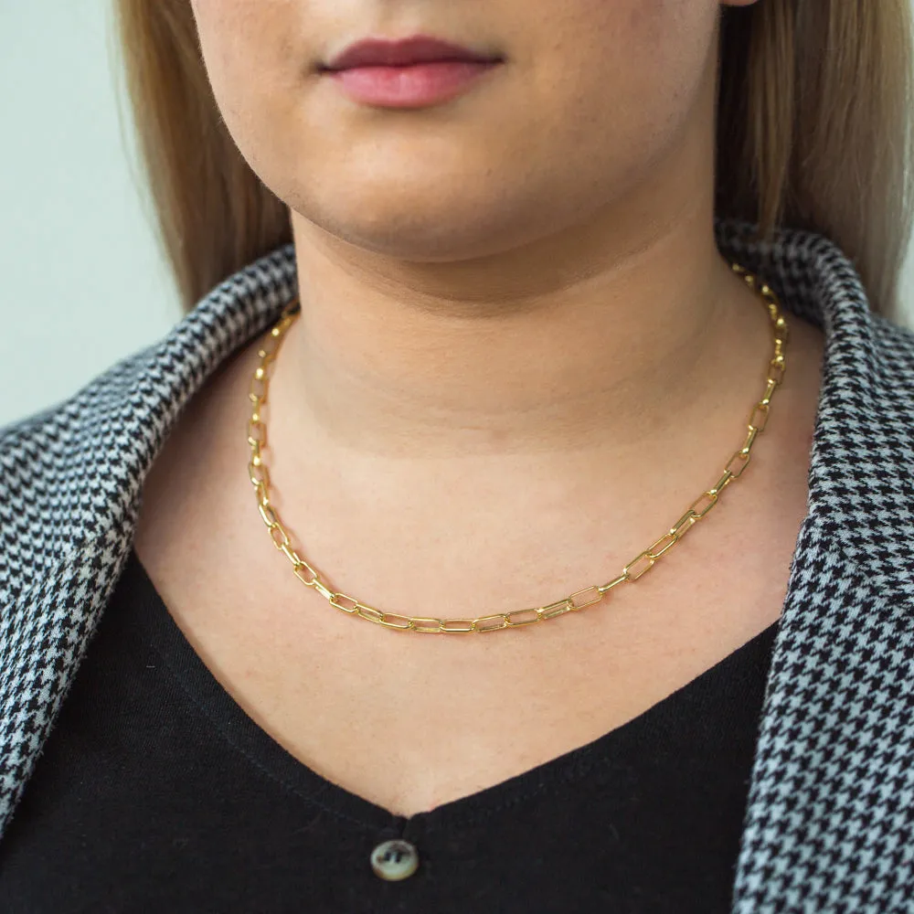 9 Carat Silverfilled Long Belcher 45cm Chain Shiels