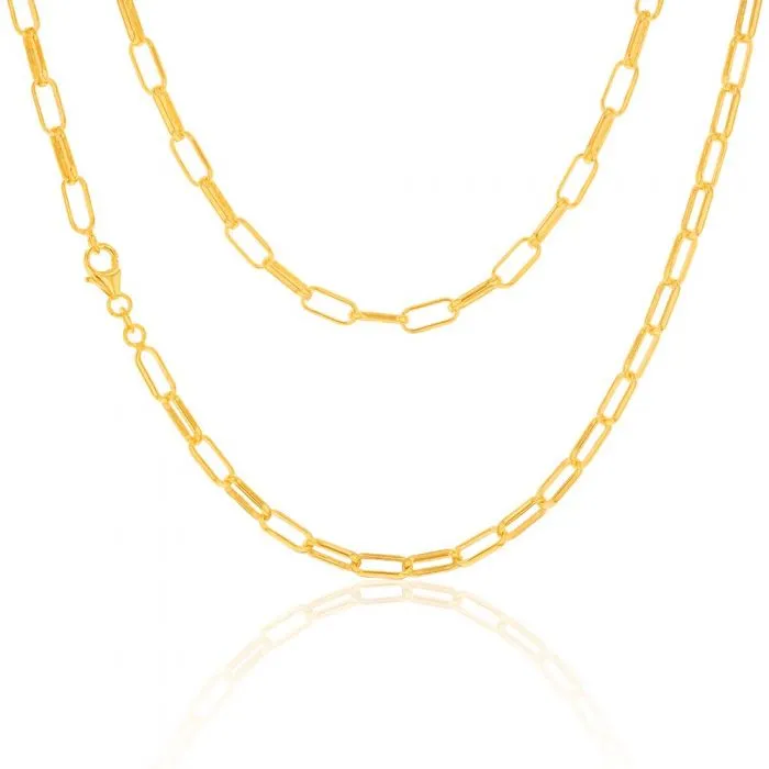 9 Carat Silverfilled Long Belcher 45cm Chain Shiels