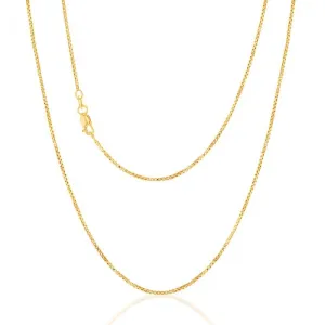 9carat Silver Filled Box Chain 50cm Shiels