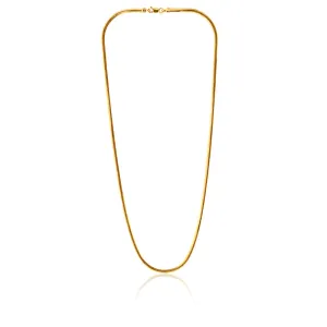 9carat Silver Filled Flat Snake Chain 45cm Shiels