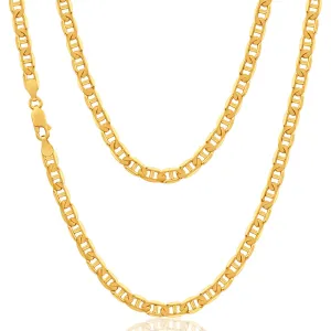 9ct Alluring Yellow Solid Gold 55cm Anchor Chain Shiels