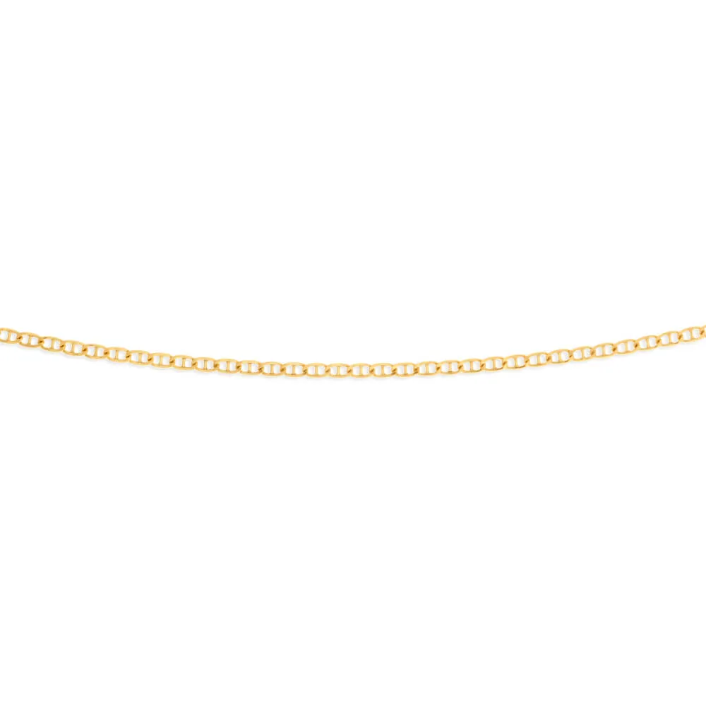 9ct Elegant Yellow Gold Silver Filled Anchor Chain Shiels