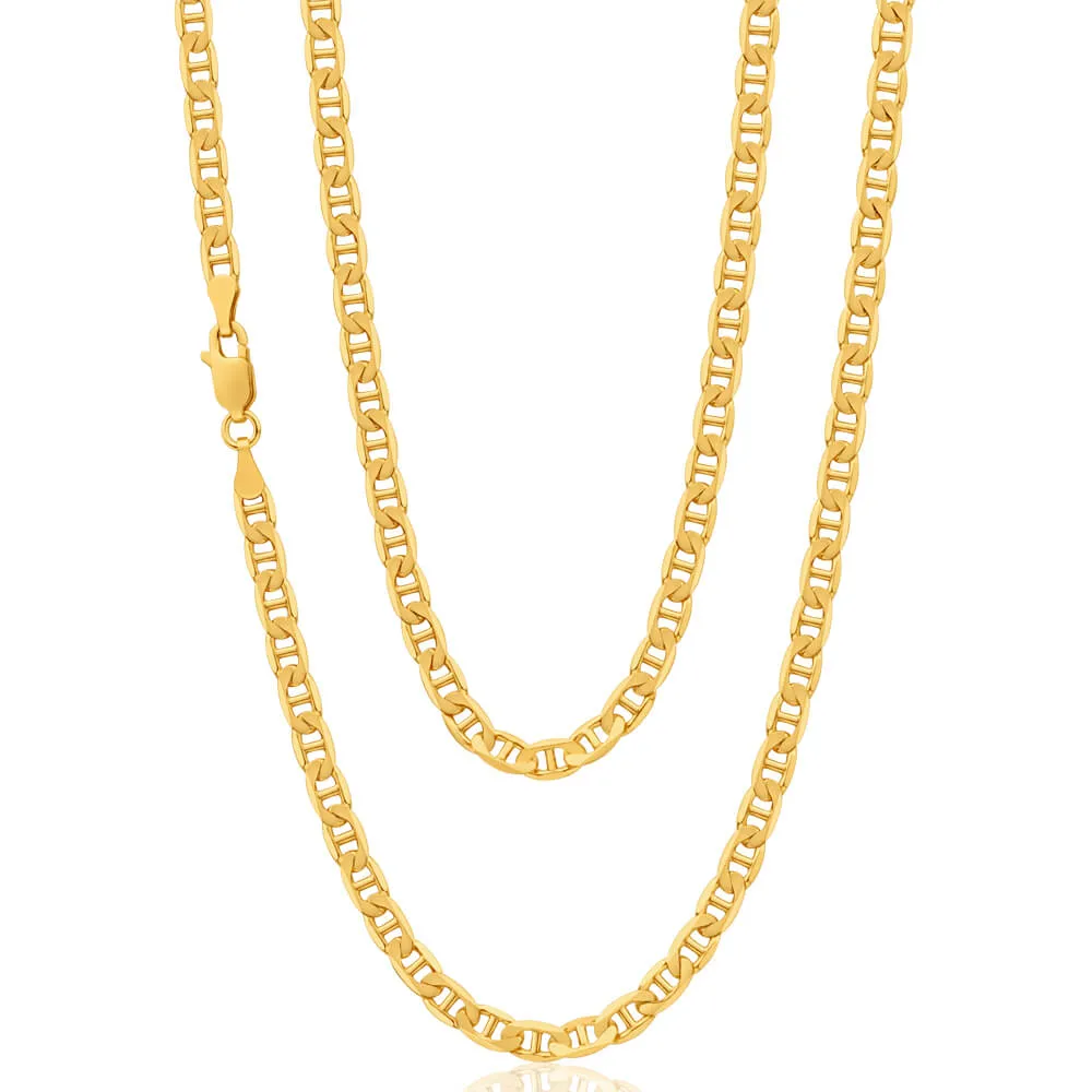 9ct Elegant Yellow Solid Gold Anchor 60cm Chain Shiels