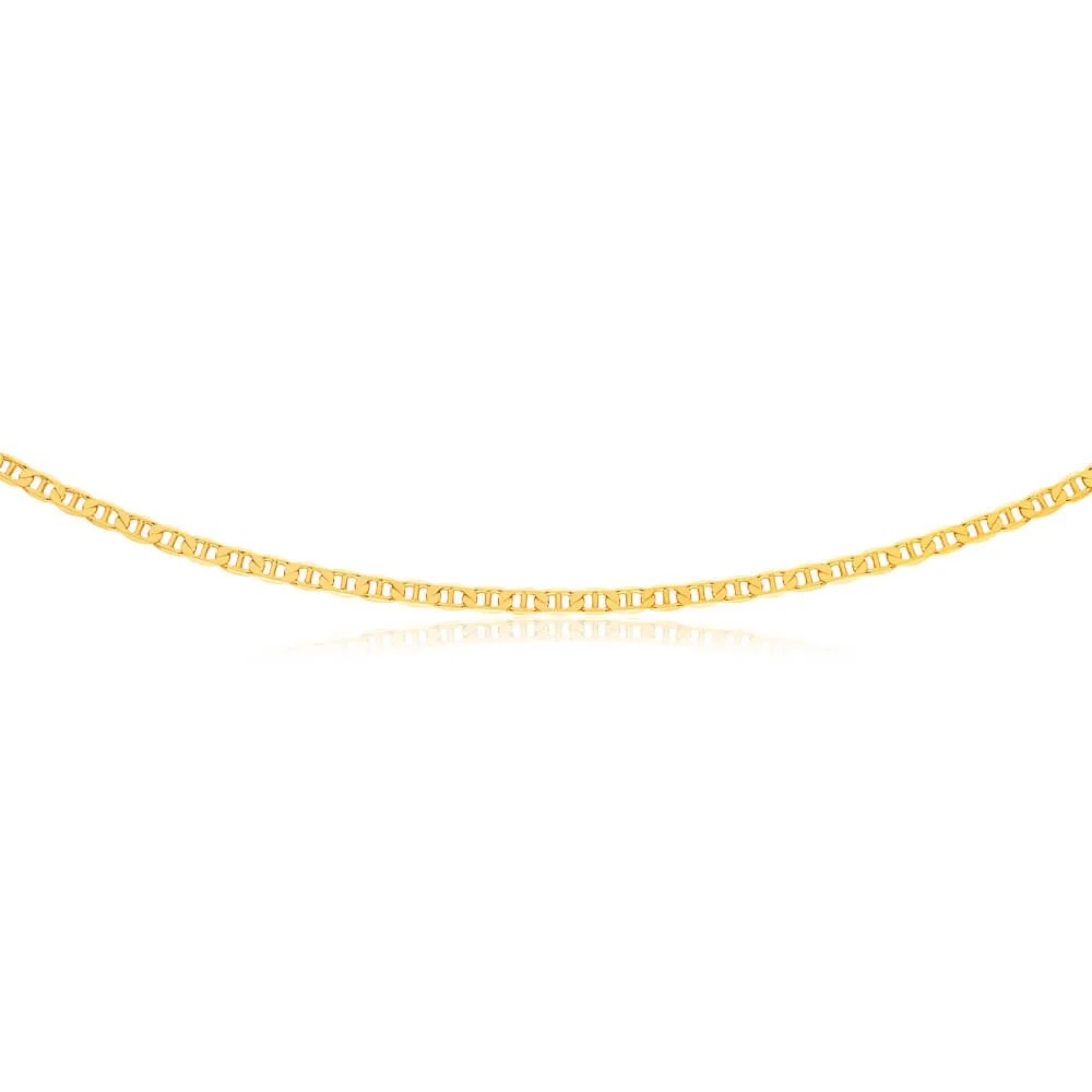 9ct Elegant Yellow Solid Gold Anchor 60cm Chain Shiels