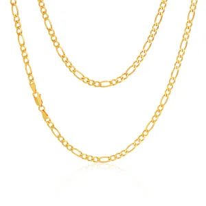 9ct Elegant Yellow Solid Gold Figaro Chain Shiels