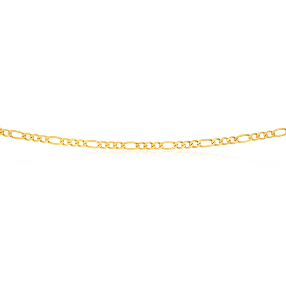 9ct Elegant Yellow Solid Gold Figaro Chain Shiels