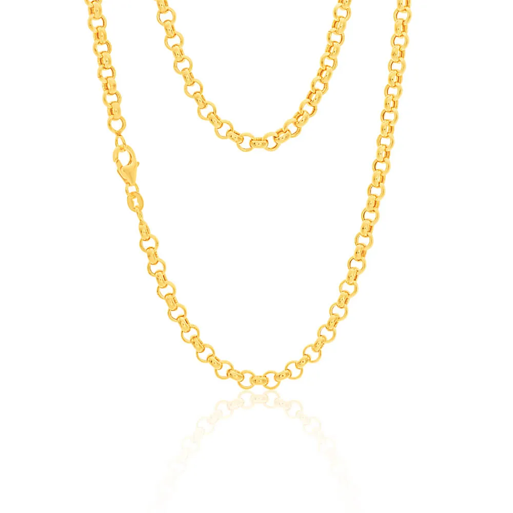 9ct Enticing Yellow Gold Silver Filled Belcher Chain Shiels