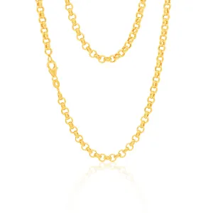 9ct Enticing Yellow Gold Silver Filled Belcher Chain Shiels