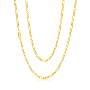 9ct Gold Filled  Figaro 50cm Chain 80 Gauge Shiels