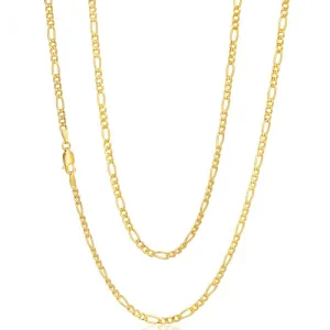 9ct Gold Filled Figaro 55cm Chain 80 Gauge Shiels