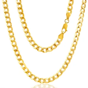 9ct Radiant Yellow Gold Copper Filled Curb Chain Shiels