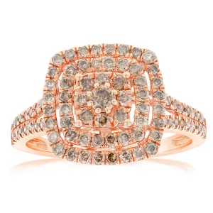 9ct Rose Gold 1 Carat Diamond Dress Ring Shiels