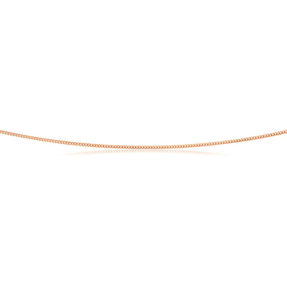 9ct Rose Gold Silver Filled 70cm Curb Chain Shiels
