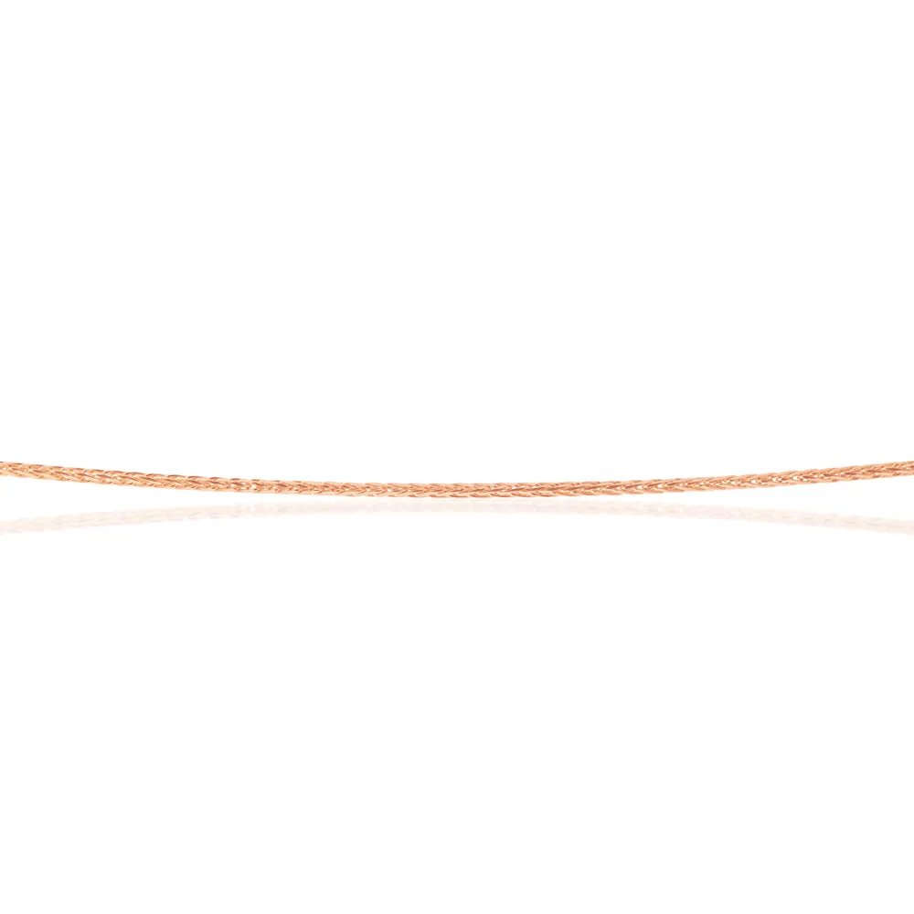 9ct Rose Gold Wheat link Extender 47cm Chain 20gauge Shiels