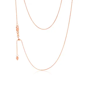 9ct Rose Gold Wheat link Extender 47cm Chain 20gauge Shiels