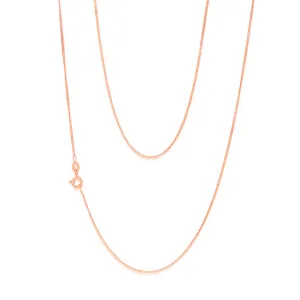 9ct Rose Solid Gold 31 Gauge Curb 51cm Chain Shiels