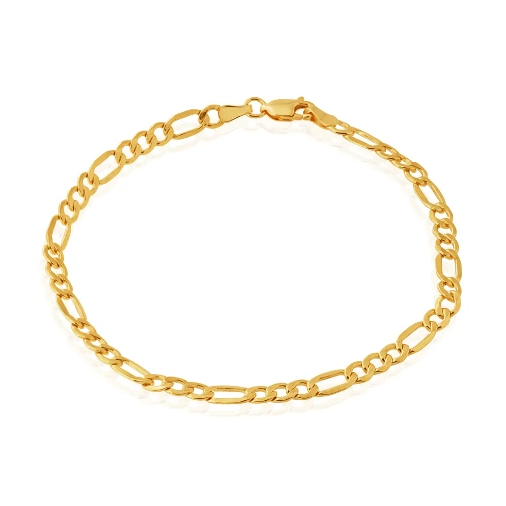 9ct Silverfilled Fiagro 100Gauge 21cm Bracelet Shiels