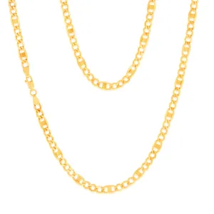 9ct  Silverfilled Figaro 120Gauge Chain 55cm Shiels