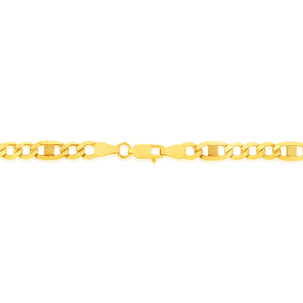 9ct  Silverfilled Figaro 120Gauge Chain 55cm Shiels