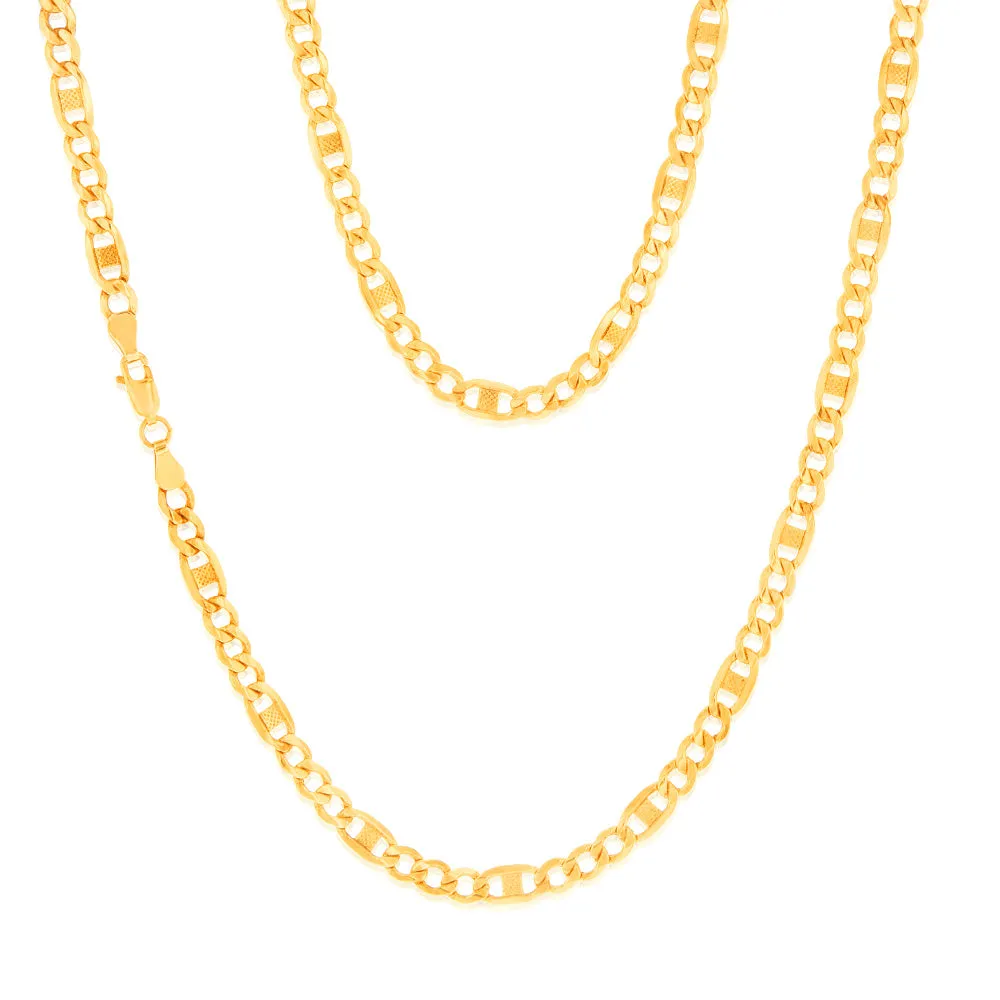 9ct  Silverfilled Figaro 120Gauge Chain 55cm Shiels