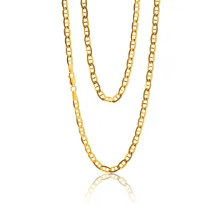 9ct Silverfilled Flat Anchor 100Gauge 55cm Chain Shiels