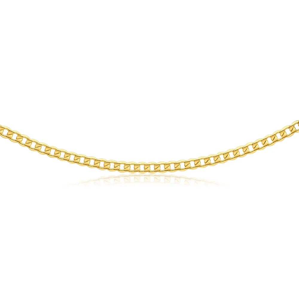 9ct Splendid Yellow Gold Copper Filled Curb Chain Shiels